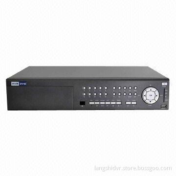 24CH DVR for Security System with Full Time CIF Recording, Dual-stream Design and GUI OSD Interface